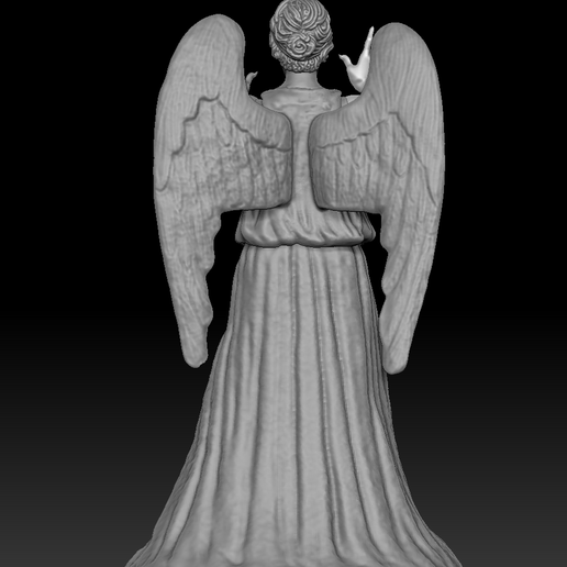 👼 Weeping Angel figure・ OBJ File for 3D printing・Cults